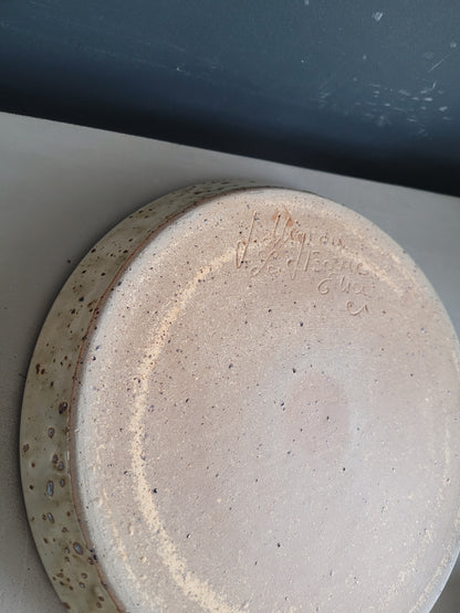 Ensemble tasses + assiette en Grès Migeon La Borne - Ref 409