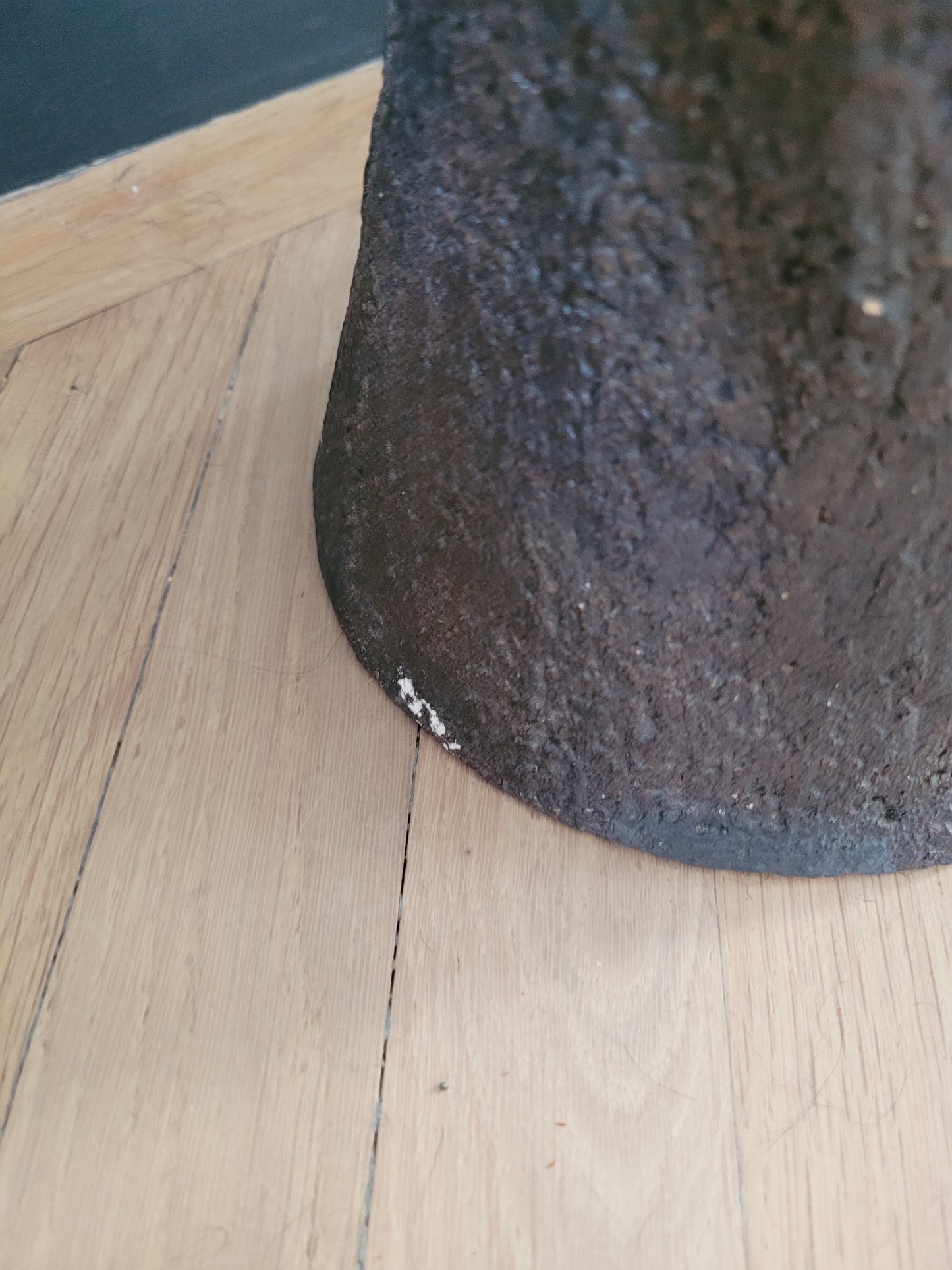 Pied de lampe vintage en béton  - pièce unique - Ref 498