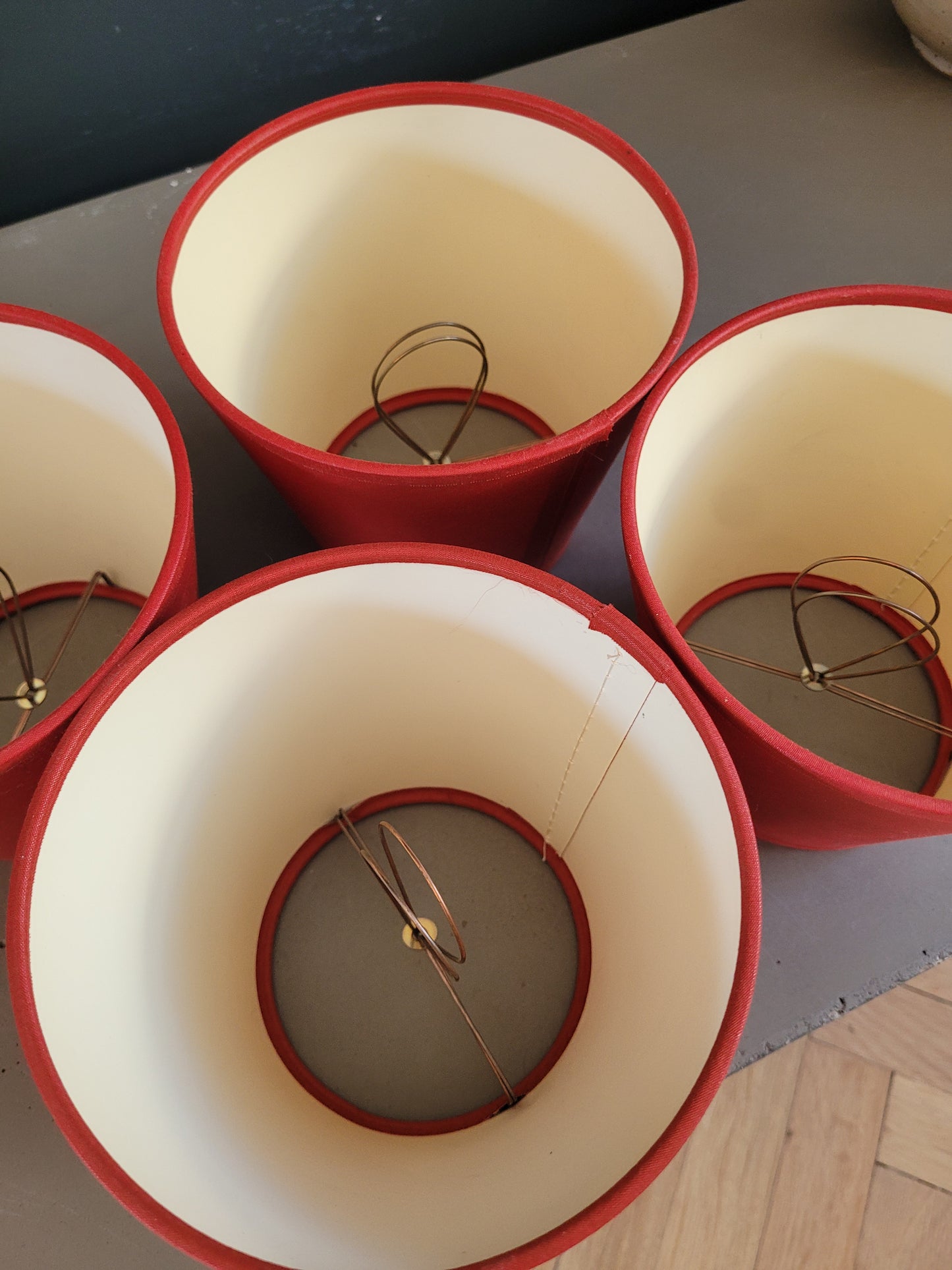 Lot de 4 abat-jour à pince- Ref 730