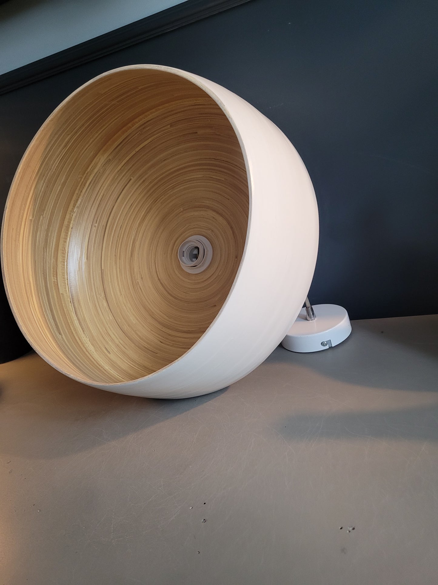 Suspension en bambou et blanc - Ref 58