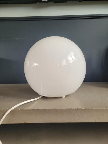 Lampe à poser globe verre opaline Ikea - Ref 364