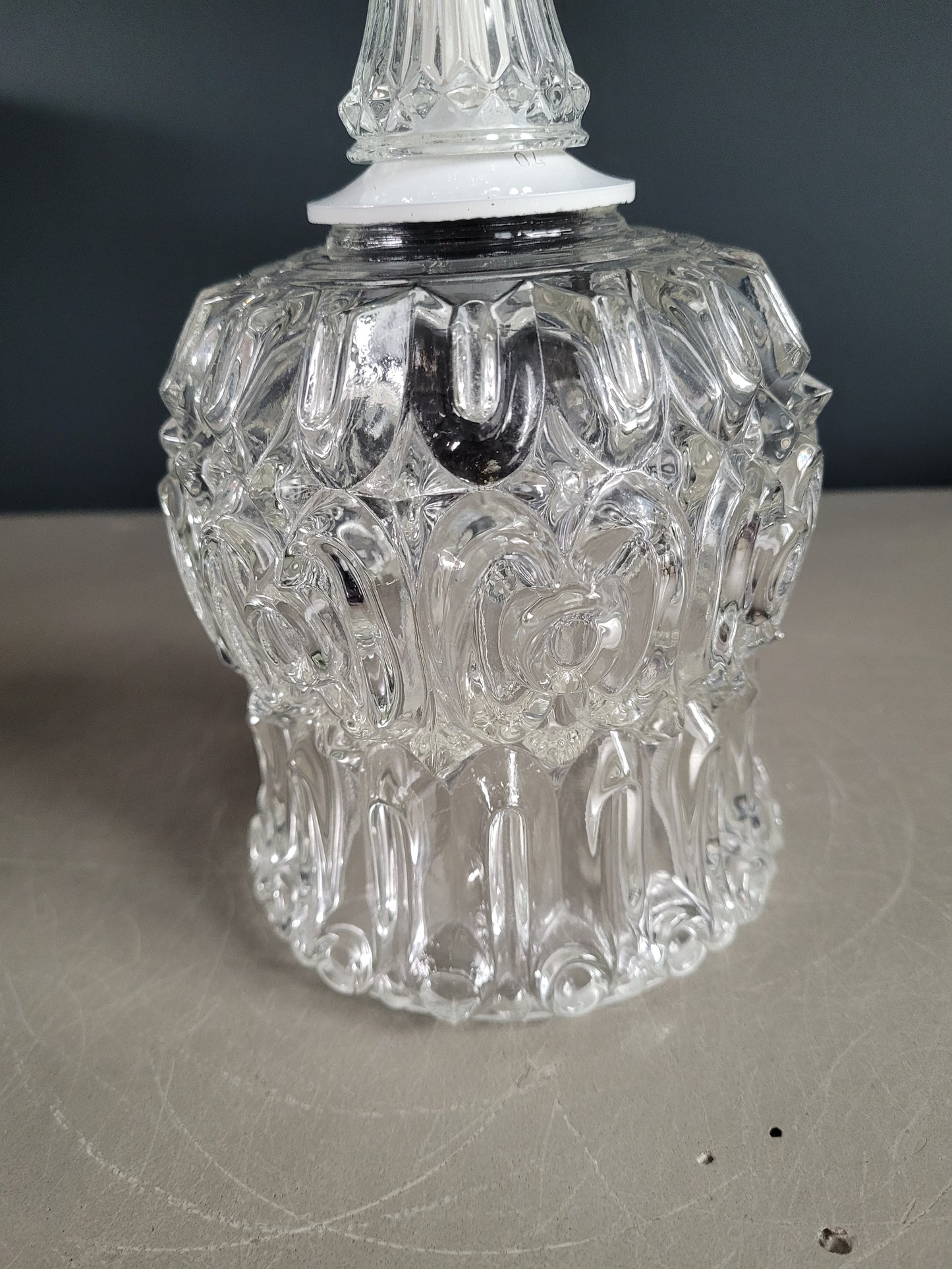 Suspension vintage en verre moulé - Ref 861
