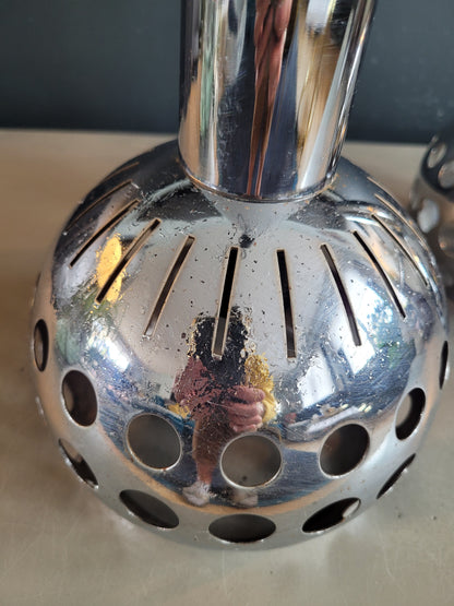 Ensemble applique + suspension vintages chromées - Ref 650