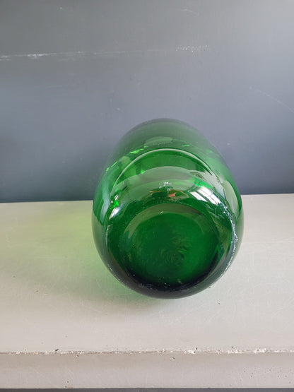 Grand vase en verre vert - Ref 1046