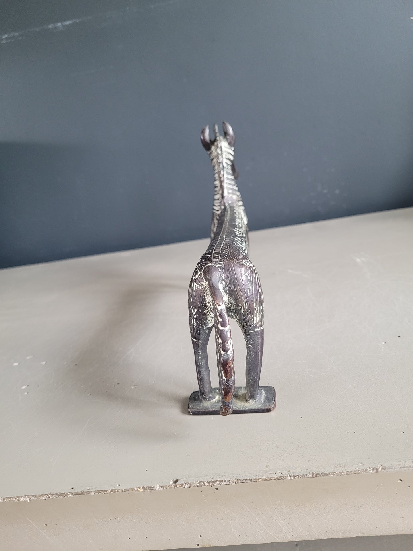 Statuette cheval en bronze - Ref 368