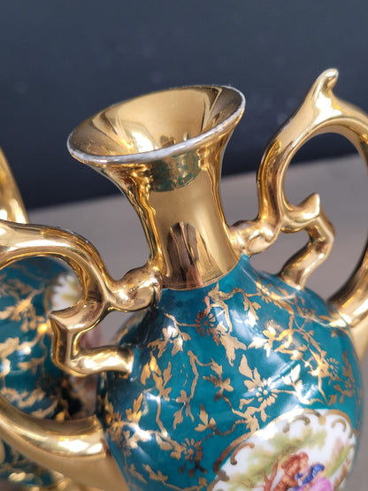 Paire de vases en porcelaine de Limoges - Marcel Chaufriasse - Ref 991