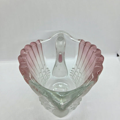 Pichet cygne en verre moulé pressé - Ref 1438