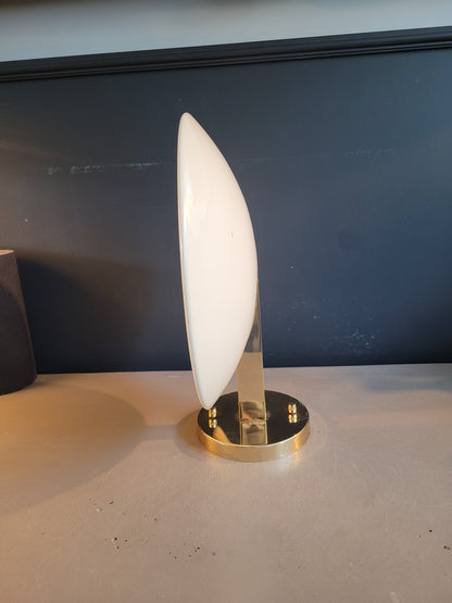 Applique soucoupe dorée et blanc crème - Ref 668