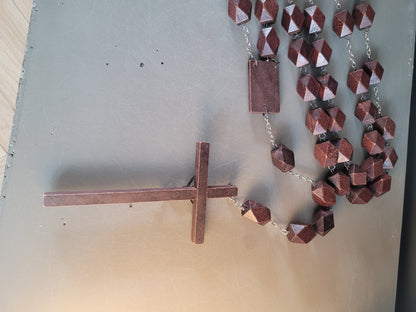 Grand chapelet en bois 170cm - Ref 788