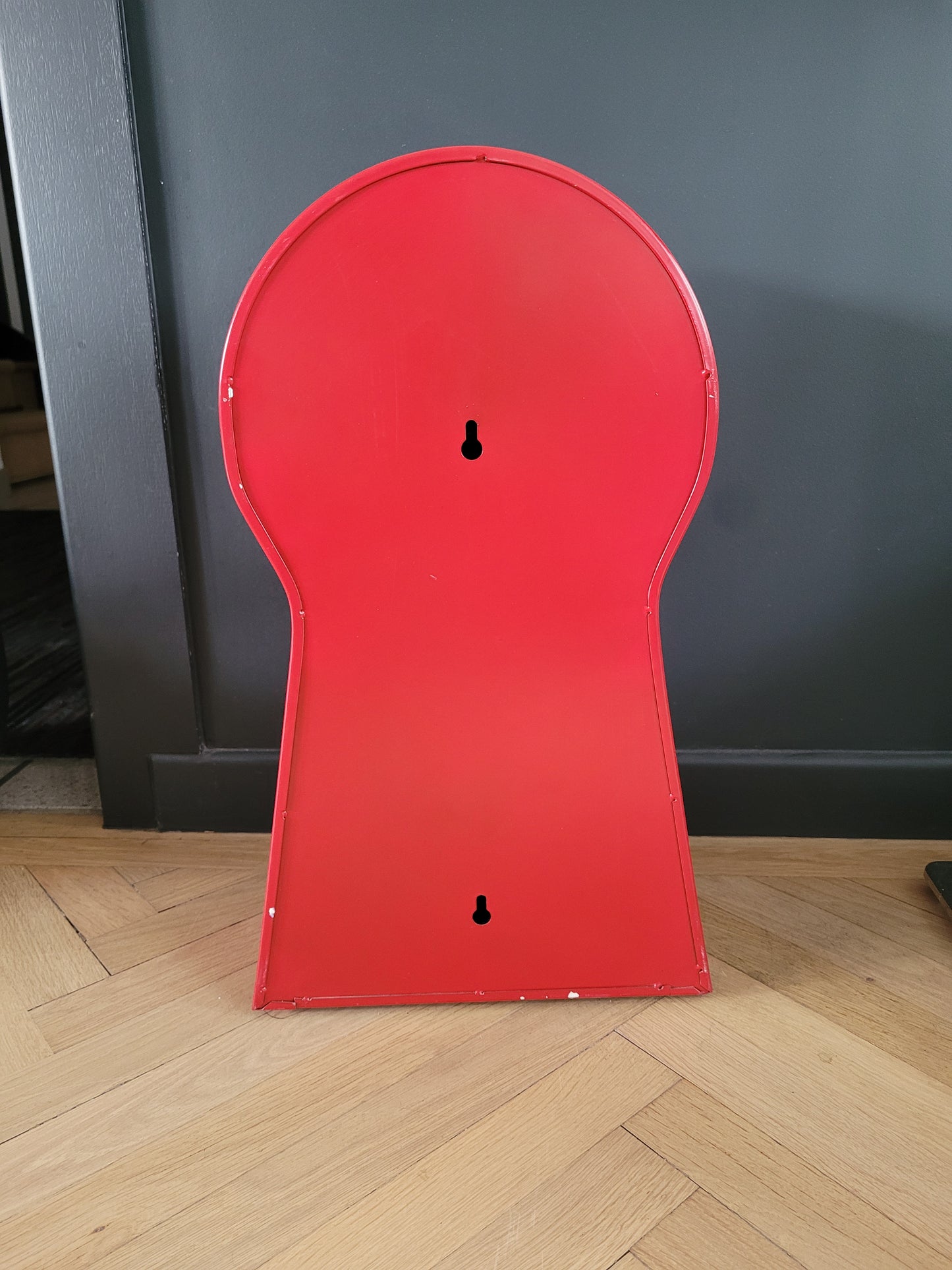 Horloge Ikea vintage rouge, design Thomas Eriksson - Grand modèle- Ref 373