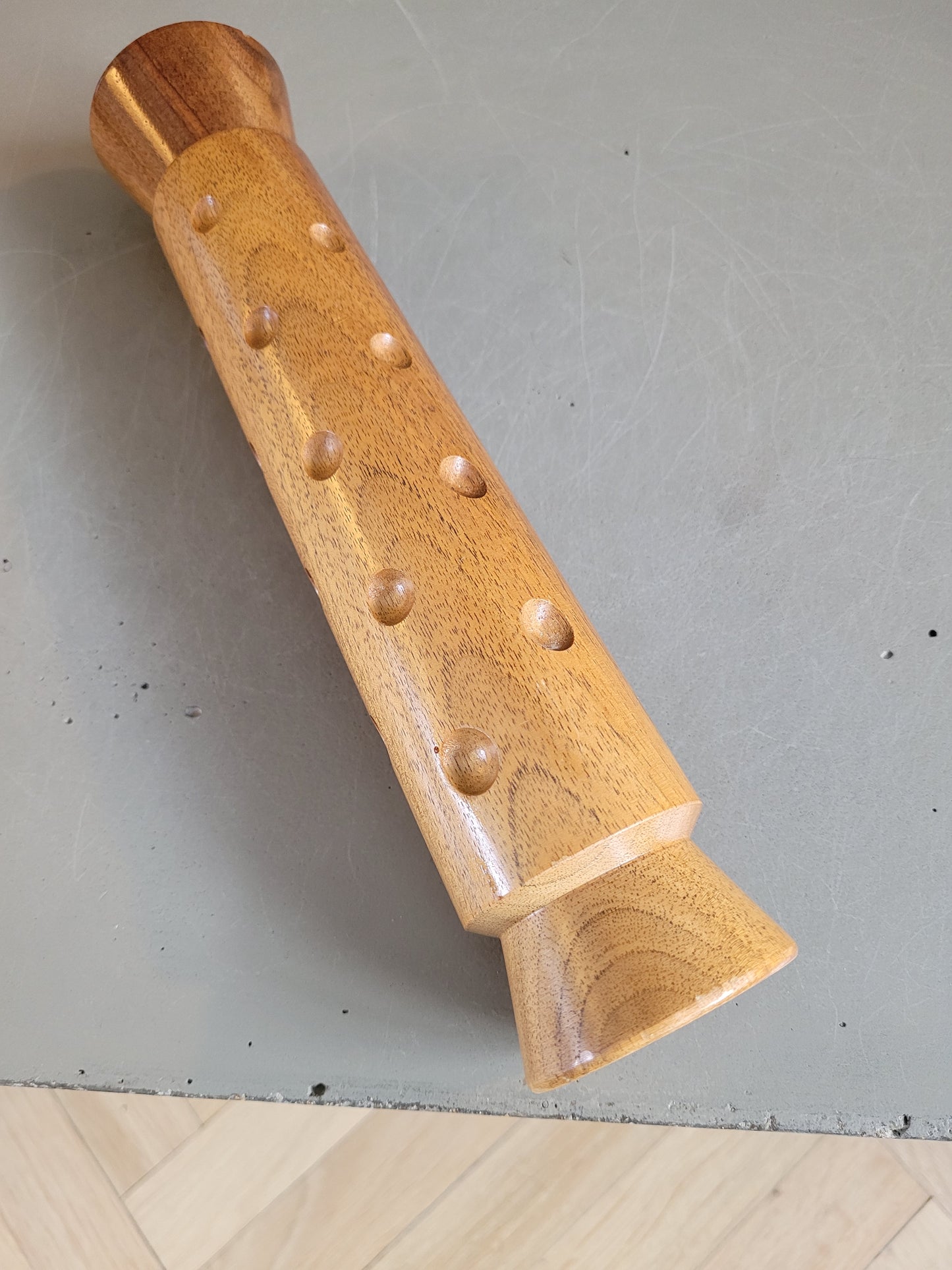 Moulin à poivre vintage en teck Haenlein Winterthur - Ref 663