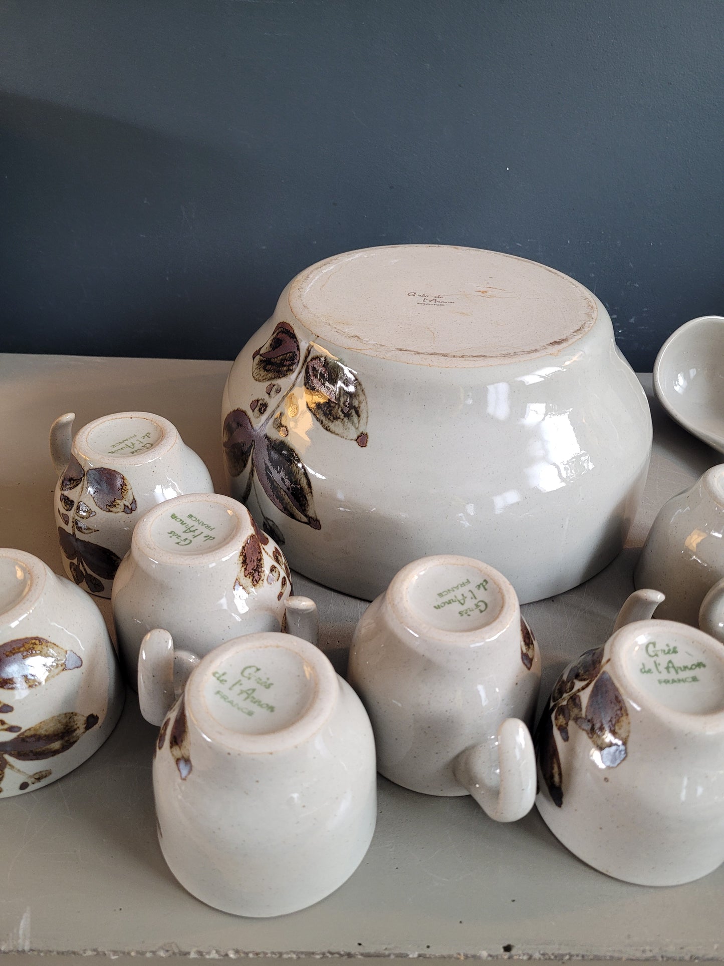 Service à salade de fruits Grès de l'Arnon - 649