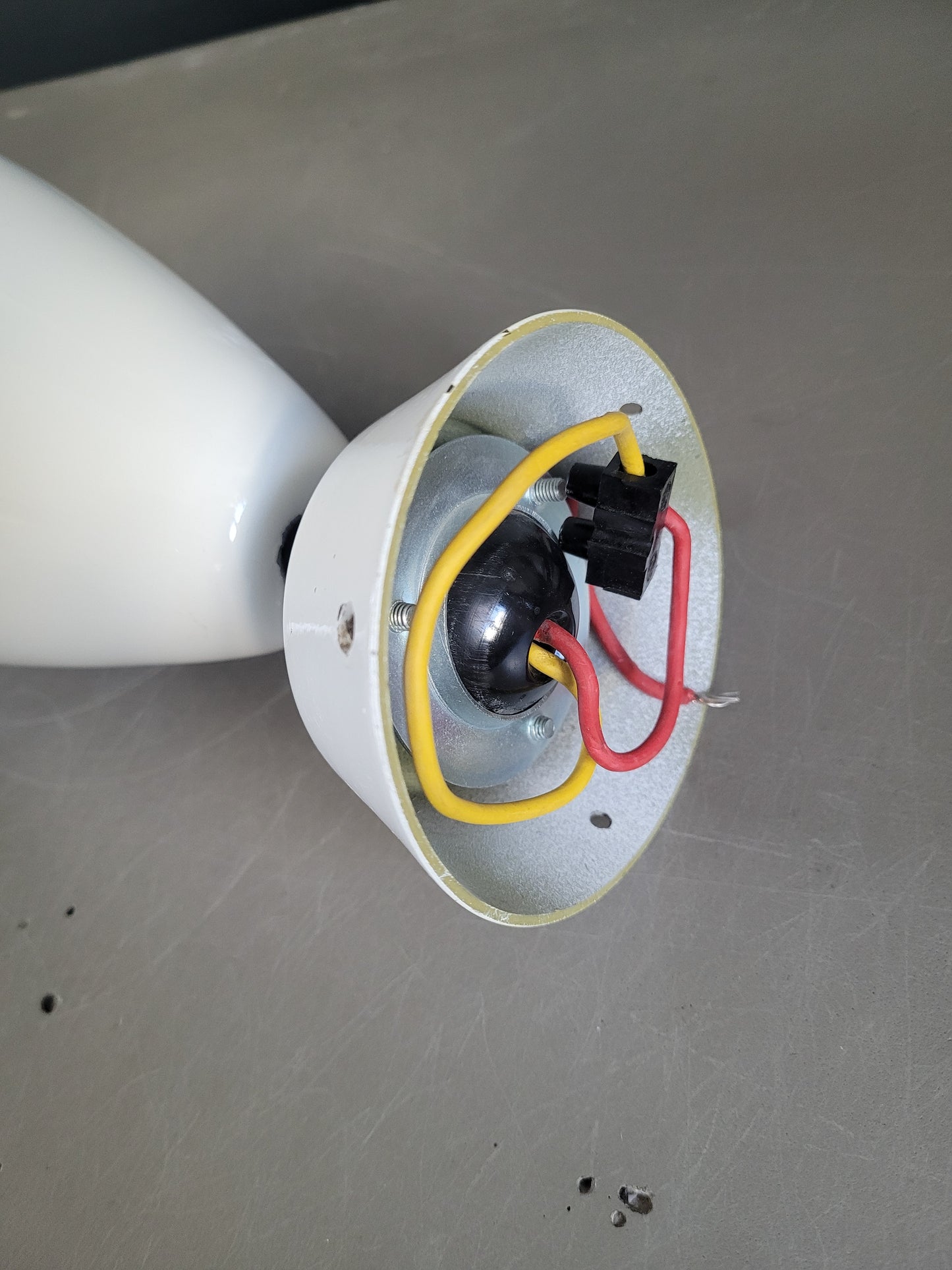 Applique articulée vintage en métal laqué douille céramique- Ref 849