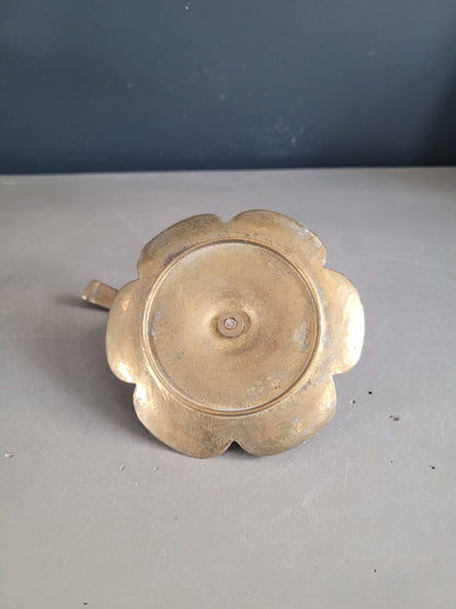 Bougeoir pipe en laiton ouvragé - Ref 958
