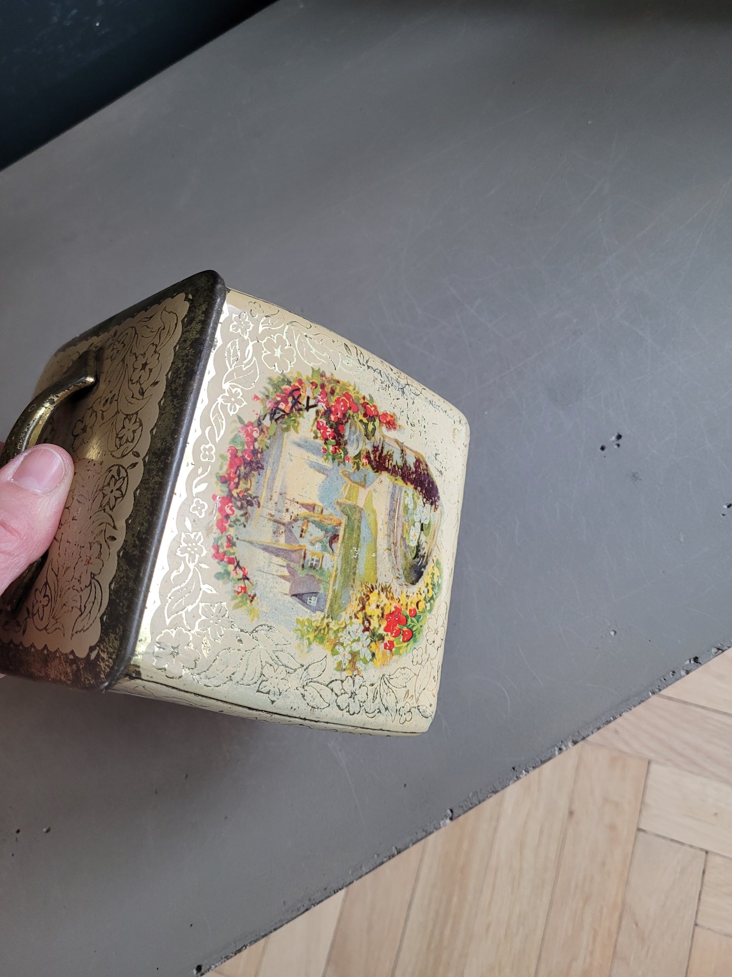 Boîte à thé en fer blanc - Ceylon d'or - Ref 822