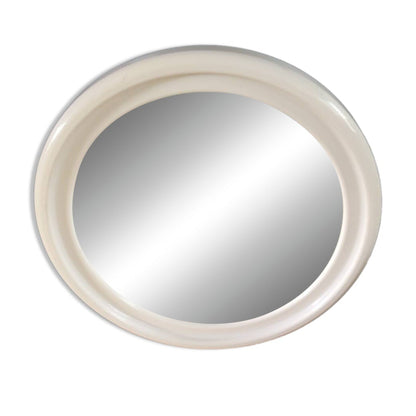 Miroir rond vintage en plastique- Ref 548
