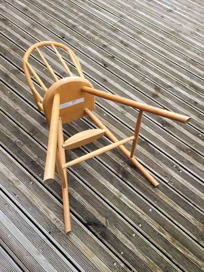Chaise haute bébé Ikea Gulliver en hêtre cintré- Ref 348
