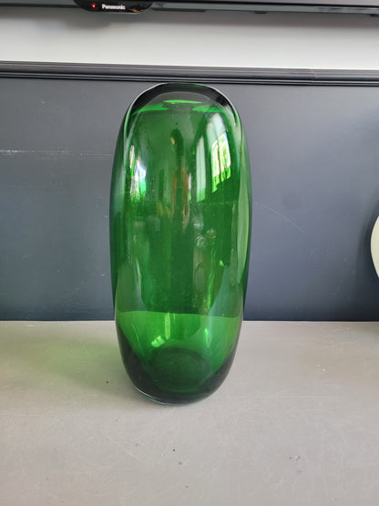 Grand vase en verre vert - Ref 1046