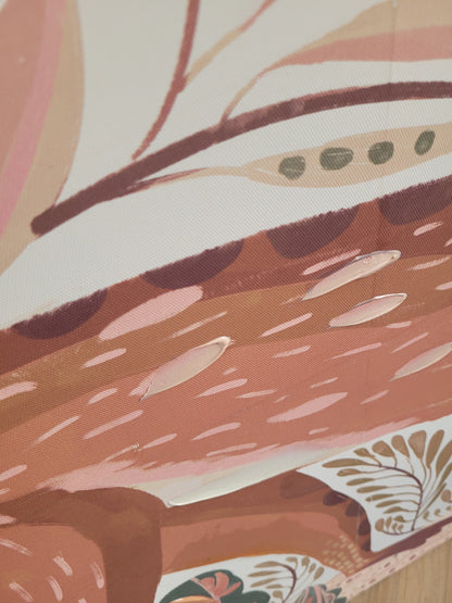 Tableau singe 120x90 - toile sur châssis - Ref 612