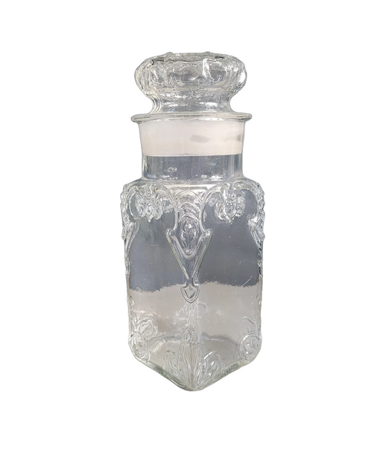 Bonbonnière ancienne en verre moulé - Ref 891