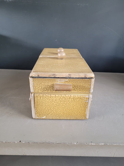 Travailleuse en bois vintage - Boîte à couture- Ref 814