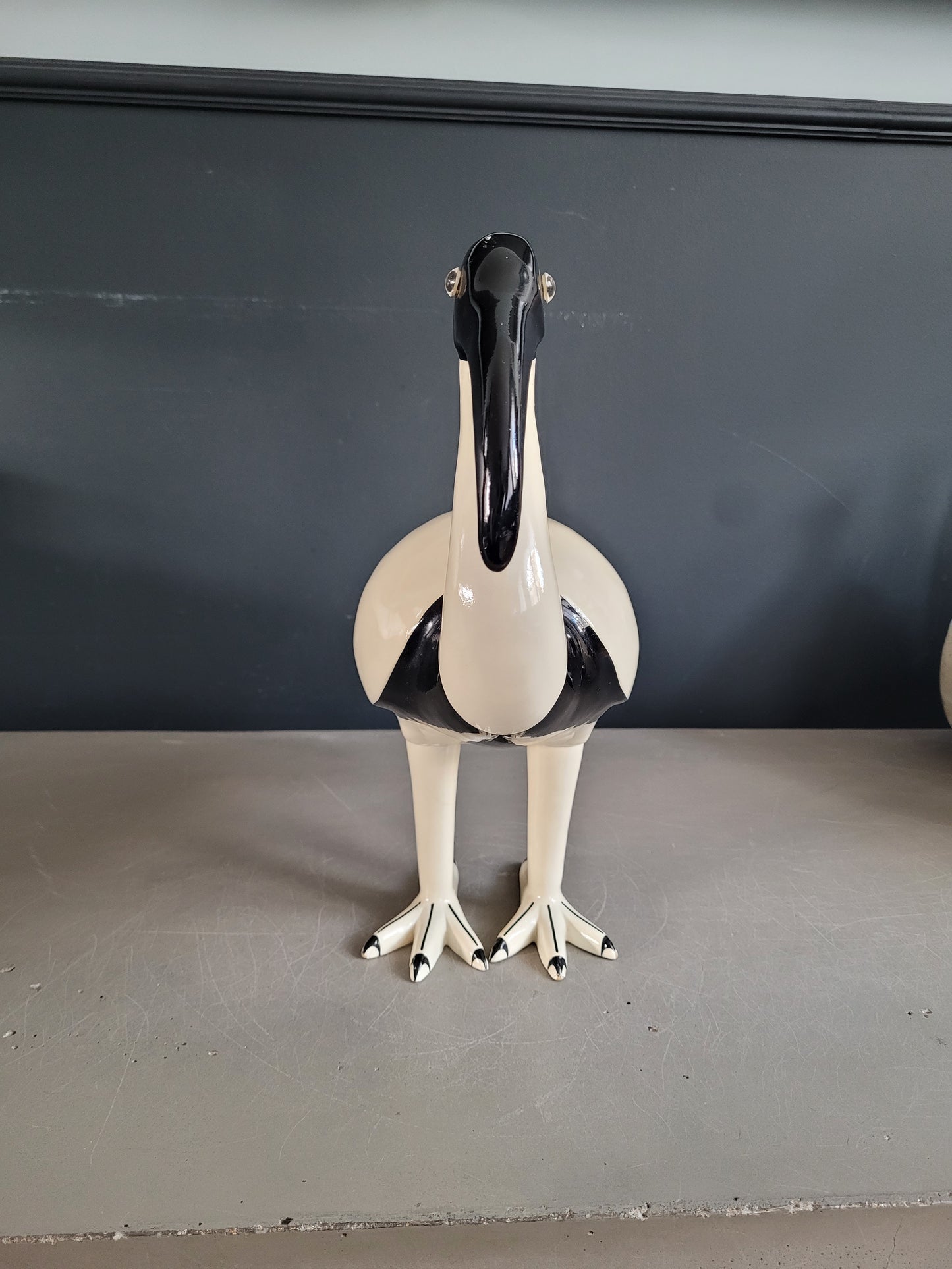 Statuette Ibis en résine laquée - Ref 905