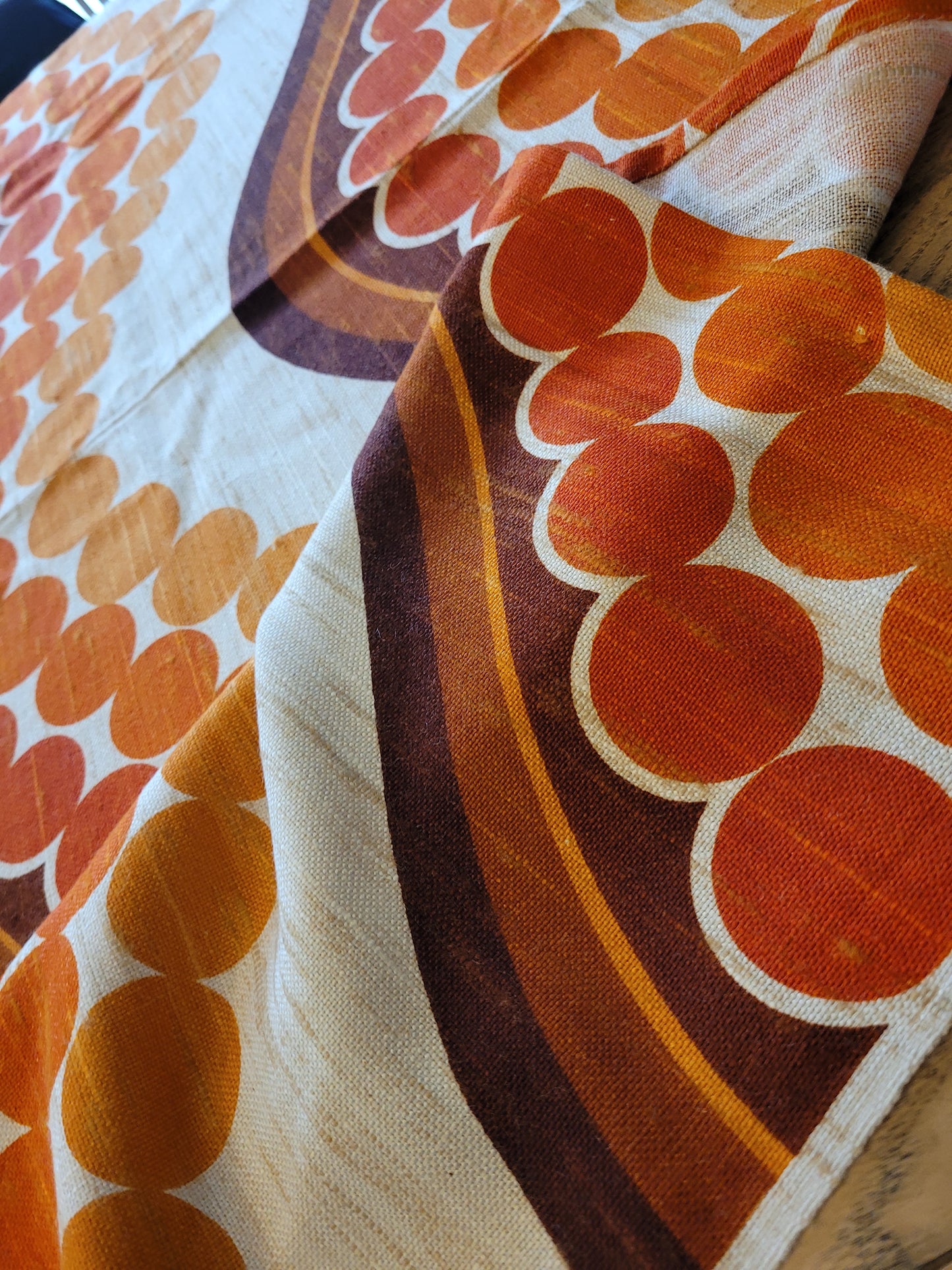 Nappe vintage / tissu 247x120cm - Ref 628