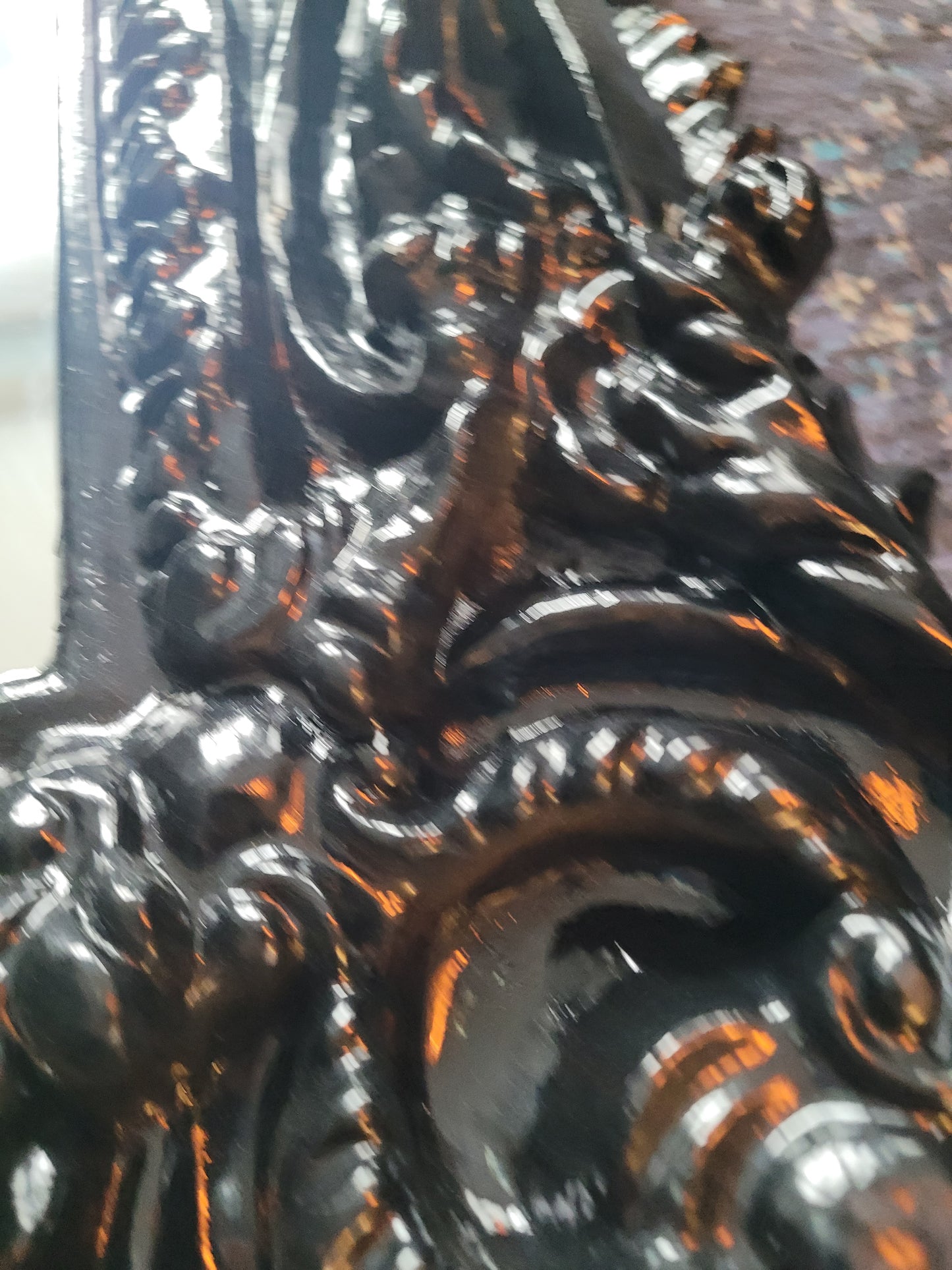 Miroir baroque façon stuc - Ref 614