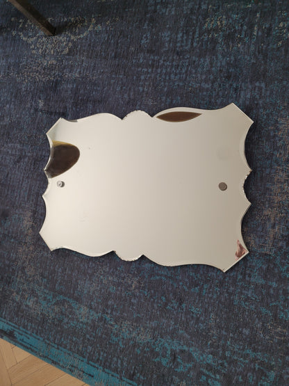 Miroir biseauté ancien à suspendre - Ref 1011