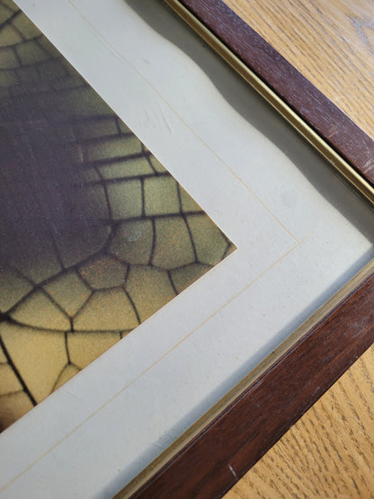 Tableau photo vintage Libellule - Ref 39