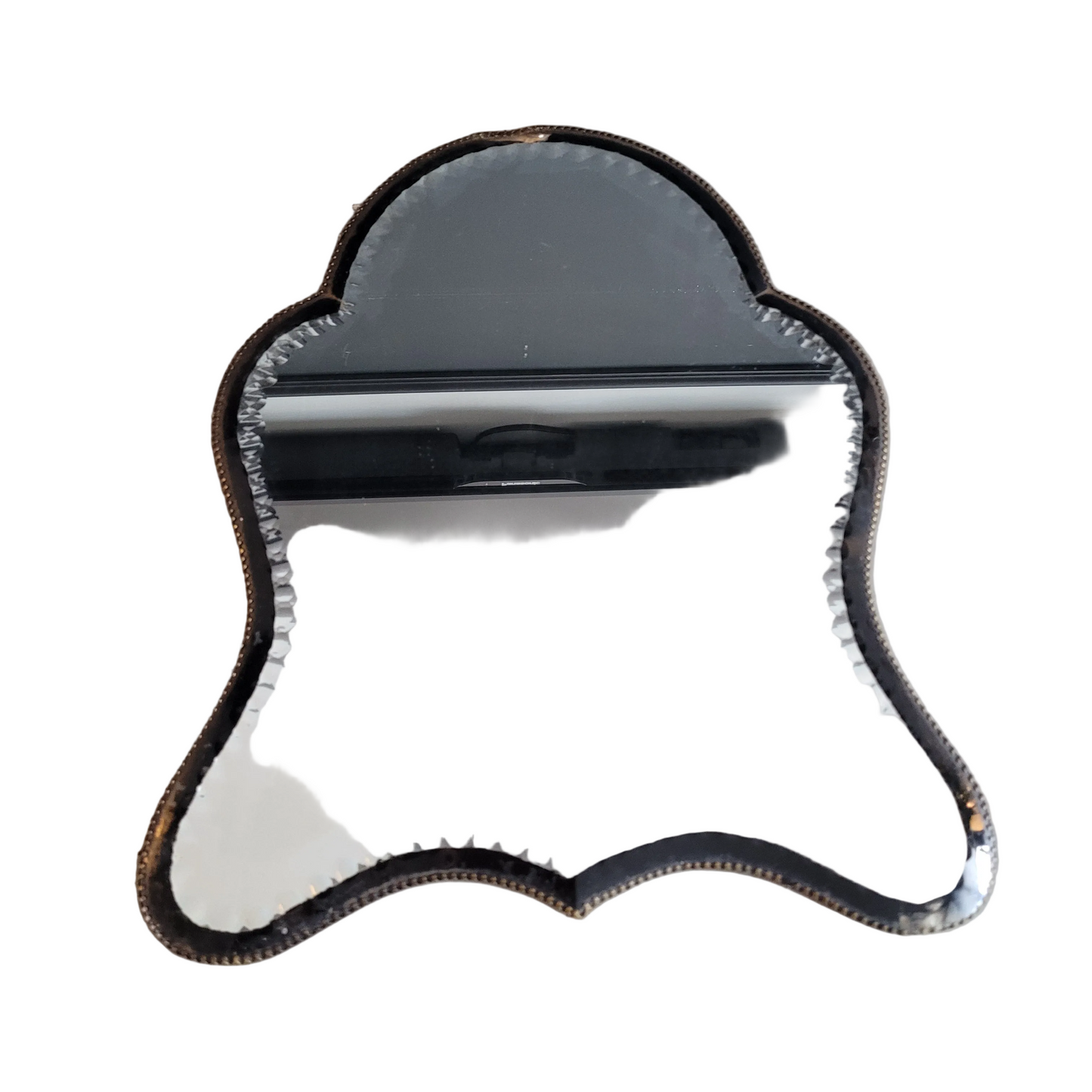 Miroir biseauté et ciselé ancien - Ref 806