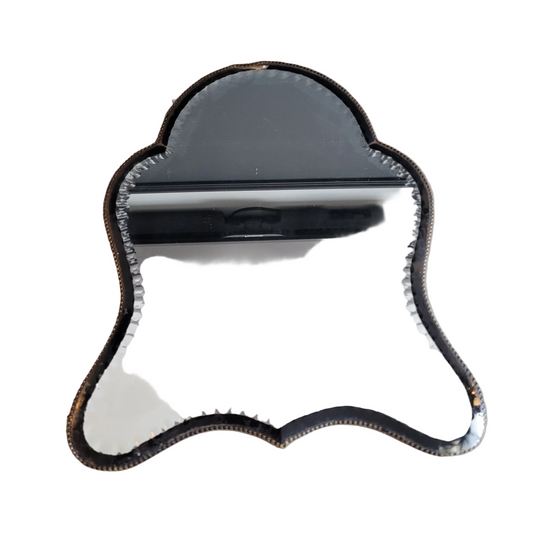 Miroir biseauté et ciselé ancien - Ref 806