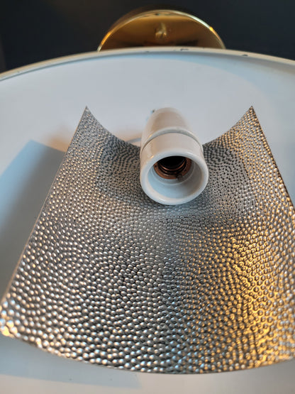 Applique soucoupe dorée et blanc crème - Ref 668