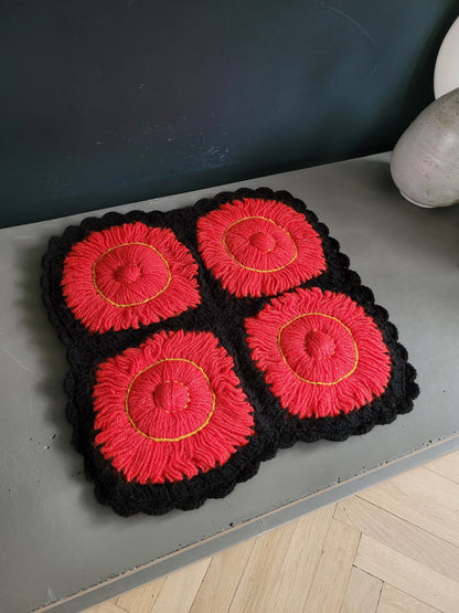 Housse de coussin en crochet 35x35 - Ref 771