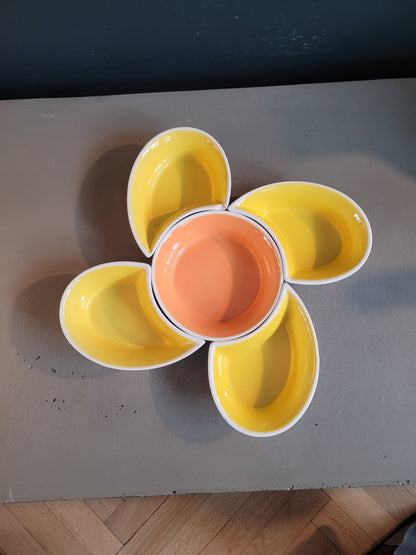 Service à apéritif 70's en céramique- Ref 629