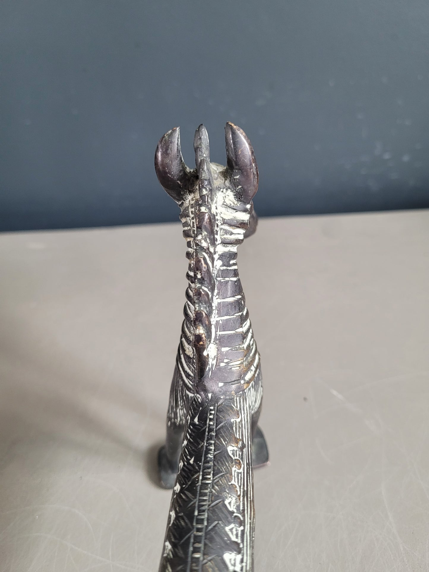 Statuette cheval en bronze - Ref 368