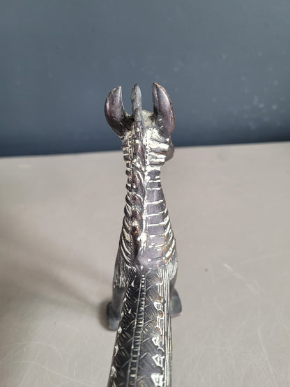 Statuette cheval en bronze - Ref 368