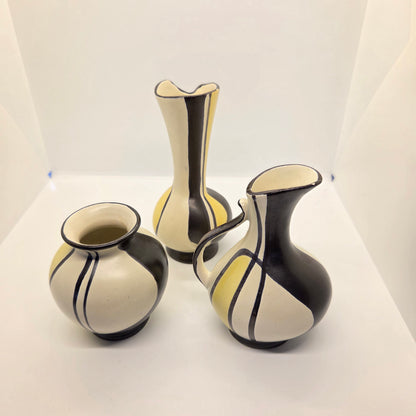Trio de vases Bay Keramik motif Florenz - 1957 - Ref 1410