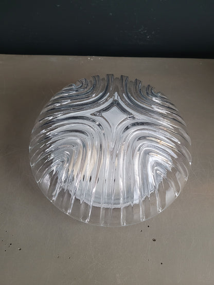 Plafonnier applique en verre moulé- Ref 757