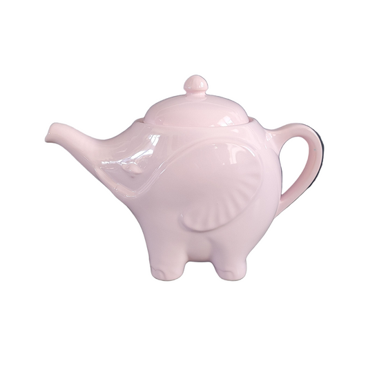Théière éléphant rose de la faïencerie Sainte Radegonde  - Ref 660