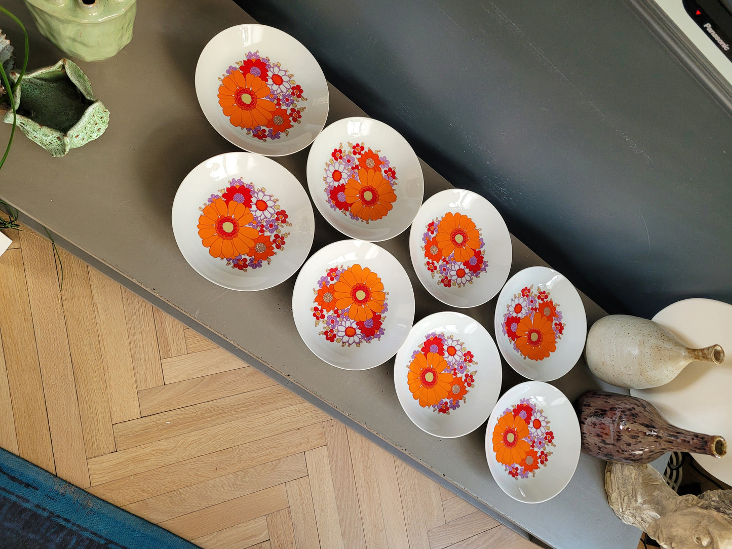 8 assiettes vintage Wunsiedel Bavaria - Ref 817