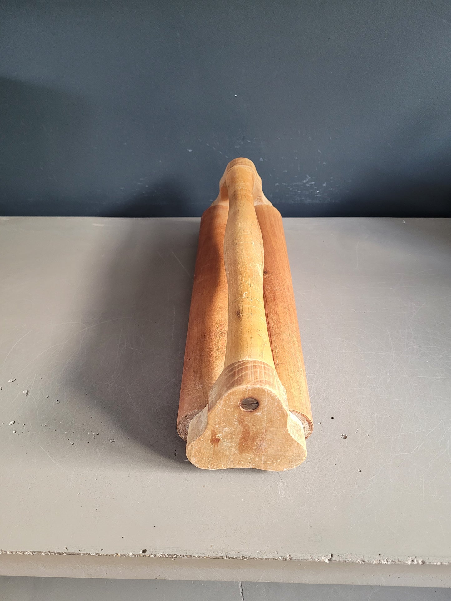 Double rouleau à patisserie ancien - Laminoir - Ref 40