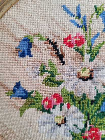 Tableau broderie encadrée ancienne - Ref 831