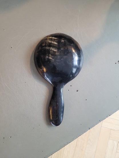 Cuillère à riz en corne noire - Ref 138