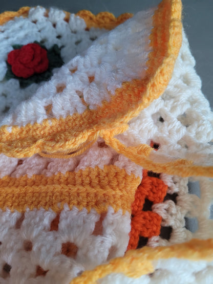 Housse de coussin en crochet 35x35 - Ref 769