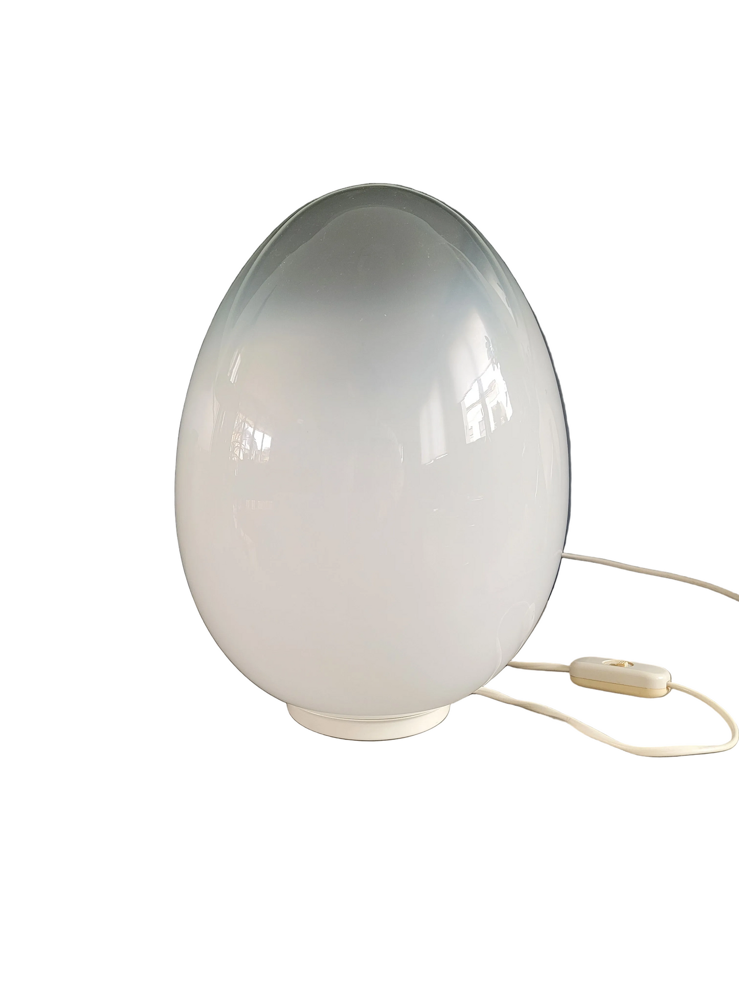 Lampe œuf vintage en verre - Ref 800