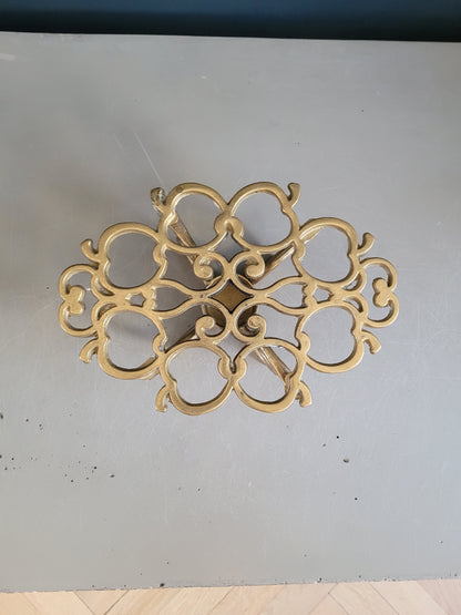 Dessous de plat chauffe-plat en laiton massif- Ref 653