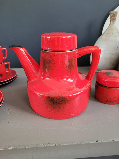 Service à café vintage 6 personnes complet - Ref 609