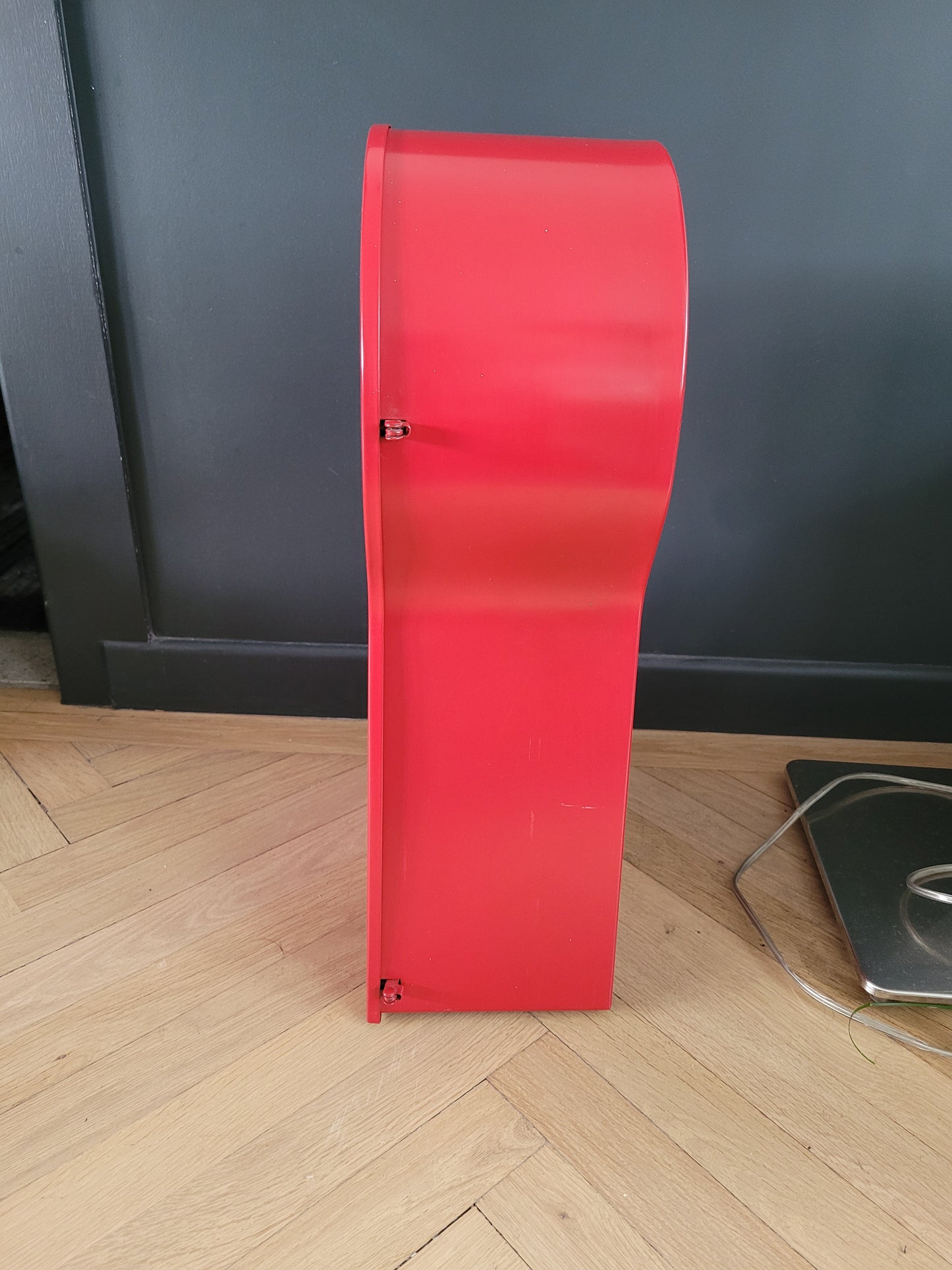 Horloge Ikea vintage rouge, design Thomas Eriksson - Grand modèle- Ref 373