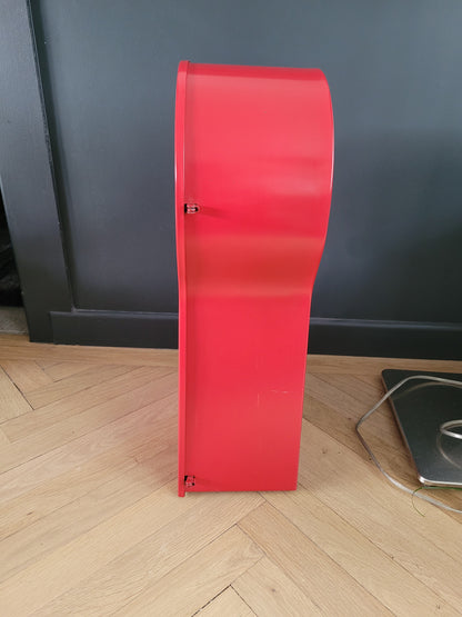 Horloge Ikea vintage rouge, design Thomas Eriksson - Grand modèle- Ref 373